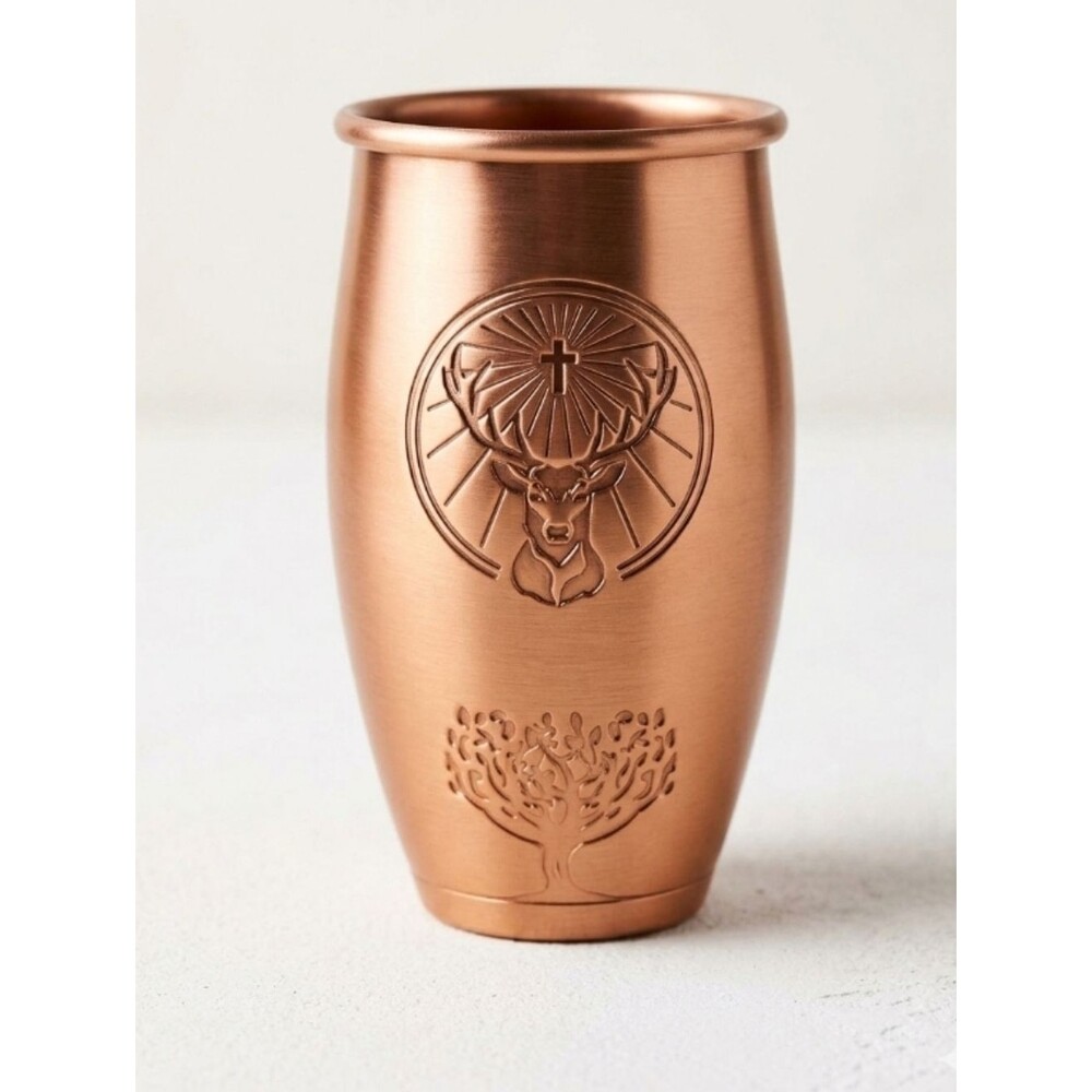 Rare Jägermeister Copper Berlin Moscow Mule Cup Embossed Stag Logo Men Women